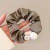 Acessório de cabelo elástico, estilo jovem, scrunchie moderno novo de 2025, headwear de tecido de malha elegante de verão para mulheres