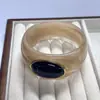 Nova Coleção de Pulseiras de Resina Vintage Transfronteiriças para Mulheres, Pulseira Exagerada de Aba Larga com Pedras, Acessórios de Joias Europeus e Americanos
