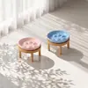 Tigela de Cerâmica para Gatos com Patas Coloridas, Alimentador Lento com Suporte, Tigela para Cães, Tigela Doméstica para Animais de Estimação, Tigela Anti-tombamento, Tigela para Alimentação Lenta Anti-engasgo