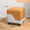 Banqueta pequena para casa sala de estar mesa de centro banqueta de sofá luxo leve madeira maciça banquinho pequeno confortável para sentar por muito tempo banquinho baixo banqueta resistente para trocar de sapatos