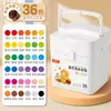 Plumones Acuarela Lavables de Color Verdadero 24 Colores Solubles en Agua Especiales para Niños Artísticos para Dibujo al Por Mayor