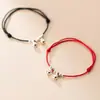 Pulsera de Hilo Rojo con Cascabel de Plata S925 para Hombres y Mujeres Pulsera Tejida de Paz Regalo para Mejor Amigo Pareja Estudiante Tobillera Hecho a Mano