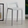 Banqueta e cadeira com encosto de plástico espessado, adequadas para uso doméstico, estilo minimalista nórdico, populares nas redes sociais, cadeira de jantar para sala de estar, luxo leve, moderna e da moda