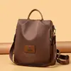 Mochila feminina transfronteiriça, versão coreana, nova moda outono 2026, mochila de viagem feminina PU personalizada, mochila escolar estudantil da moda