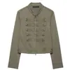 Ropa europea y americana para mujer transfronteriza, bestseller de AliExpress, chaqueta casual de moda estilo francés con cuello alto