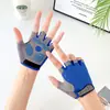 Guantes Infantiles de Medio Dedo para Ciclismo, Deportes en Bicicleta, Montañismo para Adultos, Patinaje sobre Ruedas, Bicicleta de Equilibrio Antideslizante de Cinco Dedos, Ciclismo para Mujeres, Versión Coreana