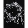 Decoração de Casamento Contas de Cristal Octogonais com Contas Arame Ornamentos Arranjo de Fundo Tiras de Cristal Pérola de Imitação Acrílica Casamento