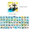 Pegatinas de Panda de Nuevo Estilo Transfronterizas de 56 Piezas para Jugar con Agua Materiales Decorativos de Panda de Dibujos Animados Lindos y Creativos Pegatinas Impermeables