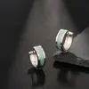 Pendientes de Gota Verde Transfronterizos para Hombre, de Moda, Tendencia, Gama Alta, No se Desvanecen, Versátiles, Diseño Único