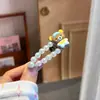 Presilha de Cabelo Ursinho Fofo Presilha Bico de Pato Vazada com Pérola Presilha de Cabelo Coelho Presilha Lateral para Franja Infantil Presilhas de Estudante Acessórios de Cabelo