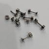 Accesorios para Pendientes de Acero de Titanio de 4 mm Tuercas de Rosca Tazas para Pendientes de Pedrería Tachuelas para Orejas Tazas para Orejas con Perlas, Pedrería, Copas de Circonita Estilo Fresco y Dulce