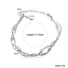 Pulsera de Cadena de Serpiente Plana Transfronteriza Europea y Americana, Cadena de Serpiente Redonda Personalizada de Moda, Accesorio de Mano Creativo de Cadena de Tirar de Acero Inoxidable para Mujer