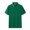 Camisa polo esportiva de tênis, roupa de trabalho, camiseta de manga curta com gola, camisa para cultura corporativa, logotipo bordado e estampado de alta qualidade