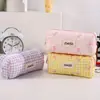 Estuche de Lápices de Estilo Coreano de Alta Apariencia con Lazo Bolsa de Almacenamiento para Papelería Estudiantil Bolsa Simple para Maquillaje Caja de Lápices Caja de Papelería para Niñas