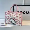 Nova Bolsa de Ombro Snoopy 2024 Versátil Grande Capacidade Lona Bolsa Tote para Estudante e Comutador Bolsa de Mão para Sair
