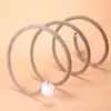 Túnel plegable de resorte para gatos, juguete para gatos con una campana, un juguete divertido y atractivo para aliviar el aburrimiento, perfecto para que los gatitos gasten su energía, una caña de juguete para gatos