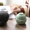 Xícara de Chá Gongfu de Viagem Forno Ru Xícara Rápida Portátil Um Bule Um Copo Conjunto de Chá de Cerâmica Conjunto de Presente de Viagem para Negócios