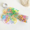 Gomas Elásticas Pequeñas Desechables 100 Latas de Gomas para el Cabello para Bebés, Adultos, Bandas Elásticas para el Cabello, Gomas Básicas para el Cabello para Niños para Mujeres