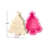 Árvore de Natal, Homem de Gengibre, Rena, Molde de Silicone de Mousse de Natal, Gesso para Aromaterapia, Vela, Bolo, Molde de Enfeite para Decoração de Carro