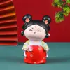 Figurita de Dama Hanfu Estilo Chino Tradicional Dinastía Tang Niña Regalo Cultural y Creativo para Atracciones Turísticas Decoración de Escritorio para el Hogar