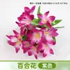 Flor Falsa Ramo Artificial Flor Individual de Plástico Margarita Rosa Seda Flor Seca Arreglo Floral para Cama de Flores Valla Ramo Pequeño Decoración Pastoral