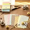 Cuaderno A7 Notas Adhesivas Material para Collage Cuaderno Grueso 100 Hojas Papel Desprendible Escribible Pegatinas para Decoración de Diario Versátil