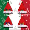 2026 Gorro de Navidad con Borde de Copo de Nieve Transfronterizo Disfraz de Fiesta Navideña Accesorio para Foto Gorro de Navidad con Cabeza de Reno de Dibujos Animados