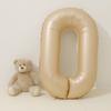 Globo digital de aluminio color crema de 40 pulgadas de Corea del Sur, película para decoración de fotos de fiestas de cumpleaños infantiles