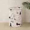 Balde Cesto de Armazenamento Tamanho Grande Cesto de Tecido para Roupa Suja Cesto Doméstico para Roupas Sujas Cesto de Armazenamento Roupas Domésticas Brinquedos Colocar Roupas Sujas