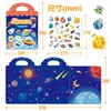Livro de adesivos de gelatina educativo portátil de educação infantil transfronteiriço da Amazon, livro silencioso de animais, livro de adesivos de educação infantil em inglês