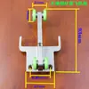 Ferragens para Porta de Tela Dobrável, Janela de Tela de Aço Retrátil Deslizante Invisível Anti-Mosquito Antifurto, Rodízios e Rolamentos Suspensos