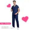 Uniformes Clínicos para Mulheres, Roupa de Trabalho para Farmácia, Uniformes de Enfermagem, Vestuário de Enfermeira Hospitalar, Trajes Médicos para Cirurgia Odontológica