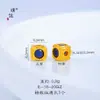 Puzuojiu Dourado Areia Não Desbota Acessórios DIY Incrustados com Zircônia Contas Espaçadoras Contas Rodinha Brilhantes Acessórios de Contas para Mulheres