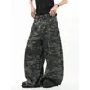 Tendencia de comercio transfronterizo sensación original holgados OV camuflaje hip-hop estilo americano diseño de pantalones largos ropa de trabajo pantalones casuales de pierna ancha hombres