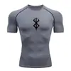 2026 Hombre Aliexpress Versátil Running Deportes Moda Entrenamiento Popular Manga Corta Exterior Compresión Camiseta Venta al por Mayor