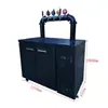 Dispensador de cerveza artesanal con sistema de refrigeración por aire, cabineta frío de 2 grifos, máquina expendedora de cerveza fresca de 4 grifos, cabineta refrigerado de 6 grifos con dispensador de cerveza
