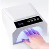Nueva Lámpara de Uñas de Almohada de Mano Recargable Lámpara de Curado de Uñas de Secado Rápido con Carga USB Larga Duración de la Batería Espacio Amplio Lámpara de Fototerapia para Uñas