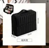 Bolsa de cosméticos con espejo, succión magnética vertical, almacenamiento de gran capacidad, portátil para viajes, compartimentada, impermeable, estuche de maquillaje personalizable