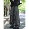 Otoño 2026 Pantalones Casuales Sueltos para Hombre Nueva Marca Americana Deconstruido Plisado Diseño Cargo Sentido de la Moda Pantalones Cargo de Pierna Ancha