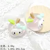 Manzana Luminosa Gato Pegamento Cremoso DIY Pasador para el Cabello Niños Diadema Material Hecho a Mano Ropa Sombrero Parche Accesorios