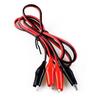 Cable de prueba de línea con pinza de cocodrilo de doble extremo/Con cable pinza de cocodrilo 2 cables 4 pinzas Longitud total 1 m