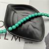 Pulsera, collar, cuentas, pendientes, horquilla, material decorativo, color sólido, cristal, imitación de jade, cuentas redondas, material de jade, cuentas dispersas