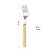 Nuevo juego de vajilla de acero inoxidable con mango de madera, cuchillo, tenedor y cuchara, estilo occidental, para hombre, con cintura pequeña, cuchillo, tenedor y cuchara para carne.