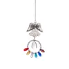 Joyería Temática de Animales, Bolas de Luz Decorativas, Colgantes de Ángeles, Ángeles Abeja, Colgantes de Cristal de Calavera en Forma de Corazón, Suministro Transfronterizo