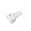 Salida de Drenaje de Sentina Blanca de 3/4", 1-1/8" / Salida de Drenaje Marino / Salida de Plástico ABS/Pom para Yates