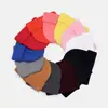 Gorro de Punto Liso para Otoño e Invierno para Hombres y Mujeres, Cálido Acrílico con Logo Bordado, Etiqueta Lavable, Gorro de Punto Versátil