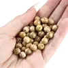Cuentas Redondas de Madera con Aroma a Leche Natural, Cuentas Sueltas Individuales con Textura Fina, Cuentas de Madera con Agujero Pasante para Bricolaje, Cuentas Espaciadoras para Pulseras de 18 Cuentas, Fuente de Suministro