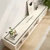 Alfombrilla minimalista para mesa de mueble de TV, sensación de lujo ligero y alta gama, paño protector para aparador, protector de encimera para zapatero, alfombrilla para mesa de entrada