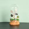 Cristal natural original con cubierta de vidrio, micropaisaje, árbol de cristal, regalo científico popular para niños, adornos de decoración para el hogar.