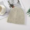 Gorro de Lana 100% Puro Moda Europea y Americana Cálido Gorro de Lana Tejido Mismo Estilo para Hombres y Mujeres Gorro que Cubre Orejas Invierno